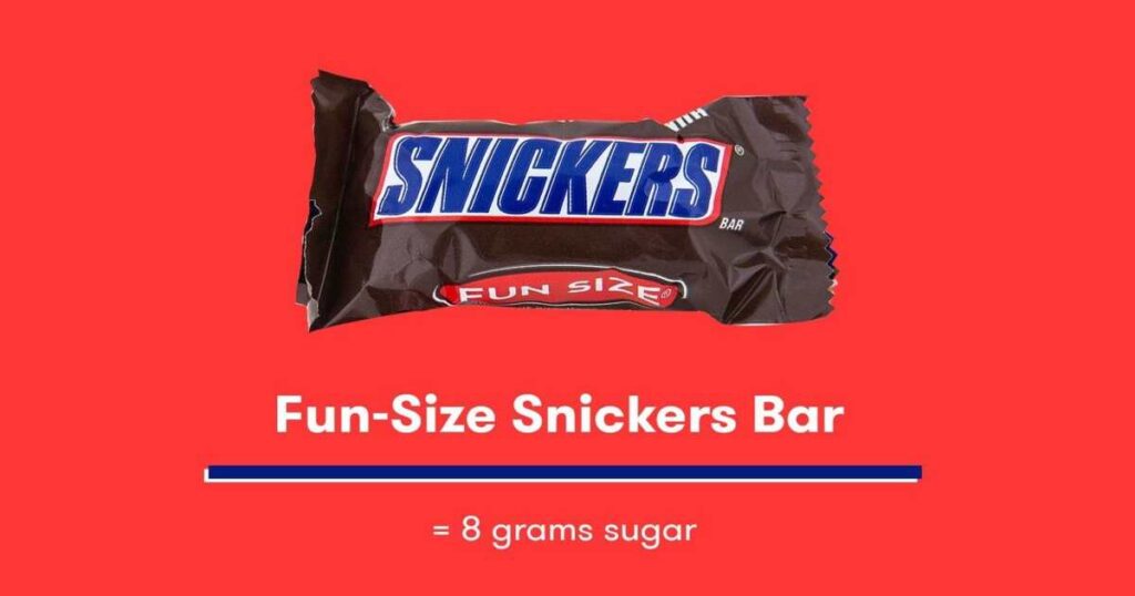 Five Fun-Size Snickers Bars