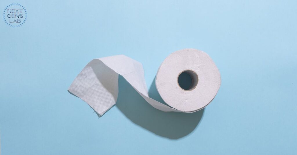 A toilet paper roll is almost exactly 4 inch in width.