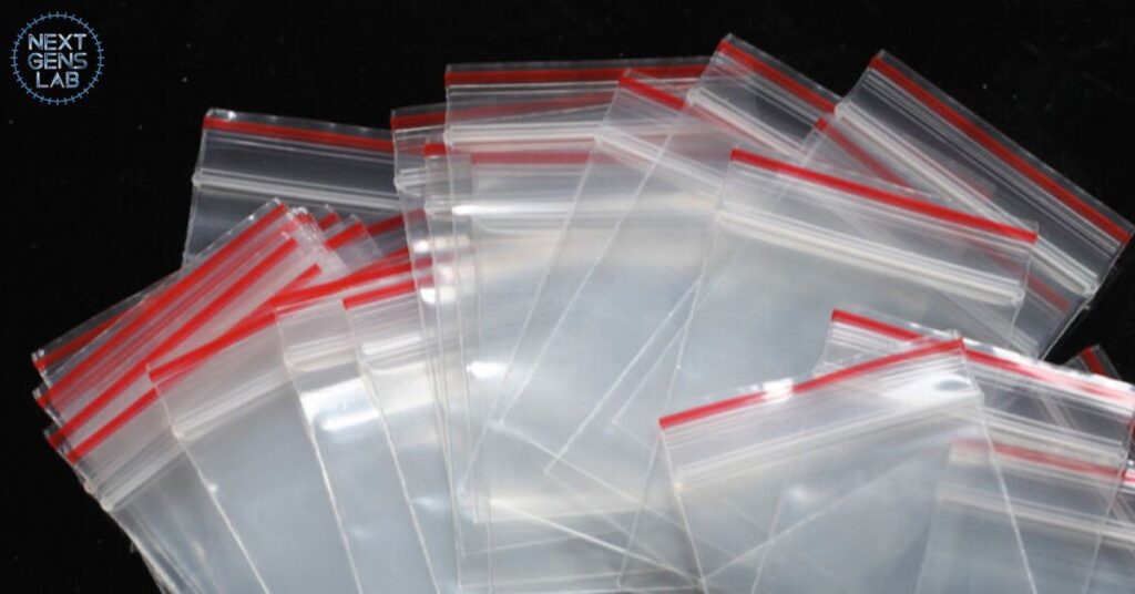 Smaller Ziplock bags, like those used for snacks, are usually around 4 inches in width. 