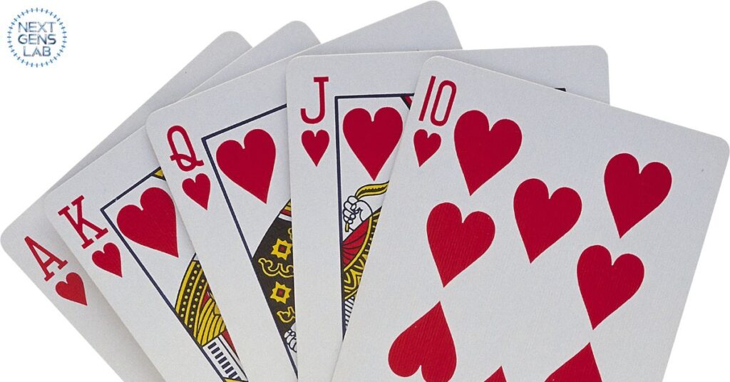 A standard playing card is about 3.5 inches long